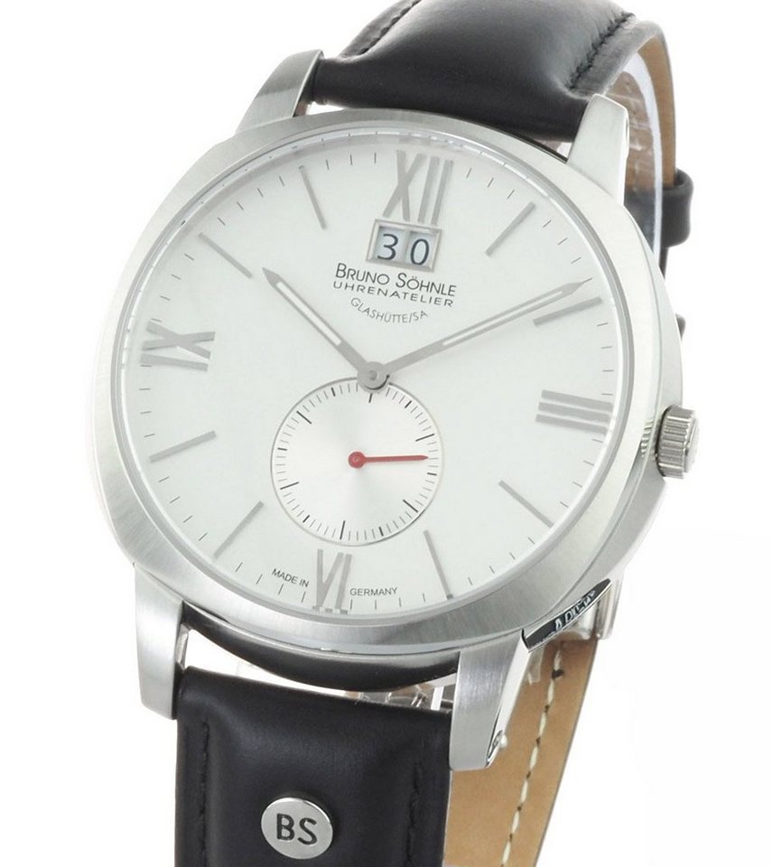 BRUNO SÖHNLE Quarzuhr Facetta Herren Uhr Saphirglas, Glasboden von BRUNO SÖHNLE