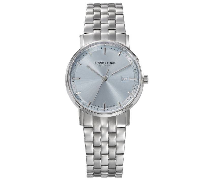BRUNO SÖHNLE Quarzuhr Glashütte Damenuhr Rondo Eisblau von BRUNO SÖHNLE