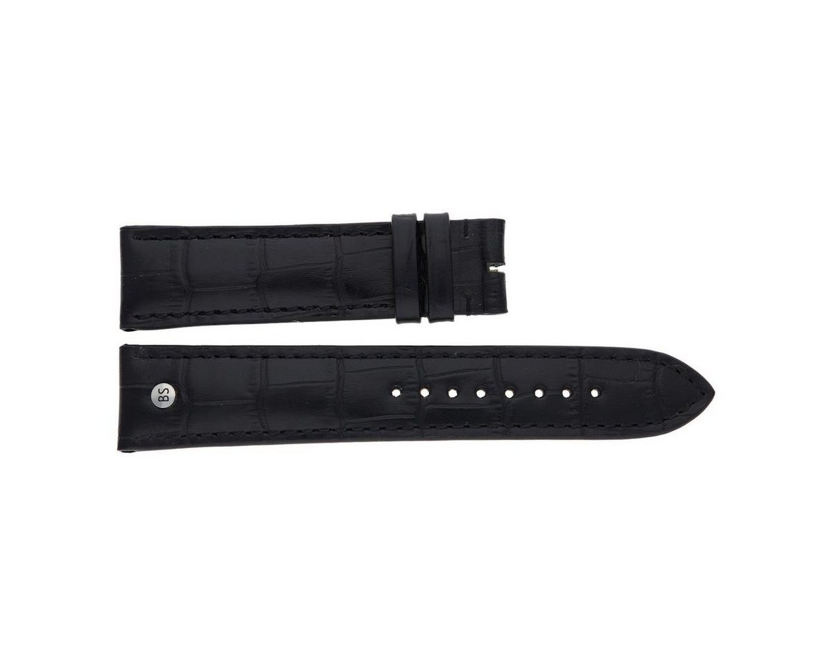 BRUNO SÖHNLE Uhrenarmband Bruno Söhnle Uhrenband 61-10270-022 Leder schwarz mit Croco Muster BRUNO SÖHNLE Uhrenarmband Bruno Söhnle Uhrenband 61-10270-022 Leder schwarz mit Croco Muster von BRUNO SÖHNLE