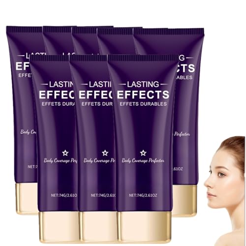 Body Coverage Foundation,2 in 1 Farbe ändernde Stiftung Stick,Doppelt tragen Stiftungen Volle Abdeckung,Body Make-up für Beine,Tattoo Cover Up Make-up,Flüssige Seide Concealer für reife Haut (8) von BRVLY