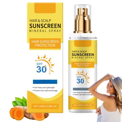 Scalp Protection Spray Sonnenschutz SPF30 – Farbschutz für coloriertes Haar, verhindert Farbverblassen & Trockenheit, farbsicherer Blocker für gefärbtes/hochgehelltes Haar (1) von BRVLY