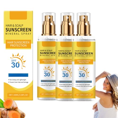 Scalp Protection Spray Sonnenschutz SPF30 – Farbschutz für coloriertes Haar, verhindert Farbverblassen & Trockenheit, farbsicherer Blocker für gefärbtes/hochgehelltes Haar (3) von BRVLY