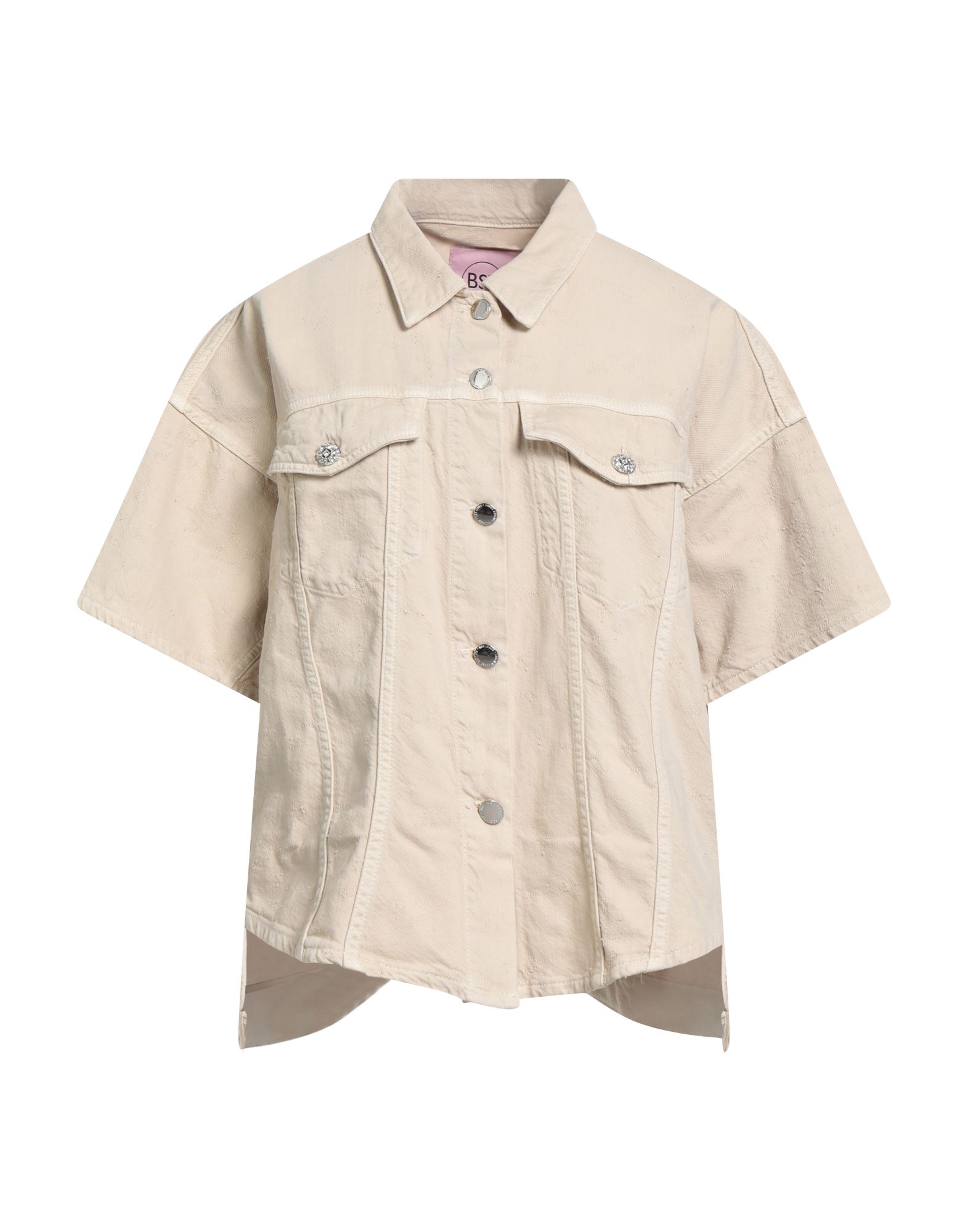 BSB Jeansjacke/-mantel Damen Beige BSB Jeansjacke/-mantel Damen Beige von BSB
