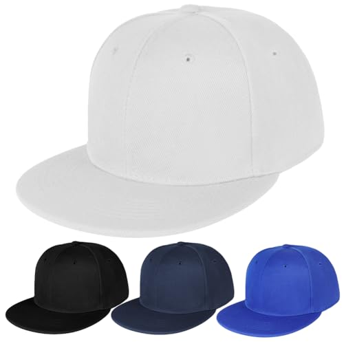 BSBUY Basecap Unisex Freizeit Baseball Cap Herren Damen Einstellbare Kappe Sommer mit Schirm Sonnenschutz Sonnenhüte Baseballkappe Hüte Sonnenhut für Outdoor Angeln Running Golf Reisen Camping (Weiß) von BSBUY