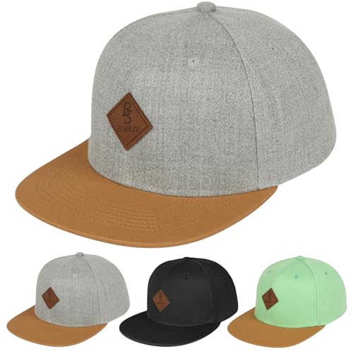 BSBUY Unisex Basecap Farbblock Cap Baseball Hut Herren Einstellbare Kappe Sommer Mütze Caps Baseballkappe Sonnenhüte Baseballkappe Hüte Baseballmütze Damen Schirmmütze für Outdoor Running B-Hellgrau von BSBUY