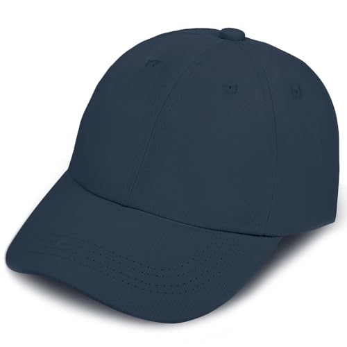 BSBUY Unisex Kinder Basecap Freizeit Baseball Cap Hut Mädchen Einstellbare Kappe Sommer Mütze Sonnenschutz Jungen Sonnenhüte Baseballkappe Hüte Kinder Schirmmütze für Outdoor Running Play (Marineblau) von BSBUY