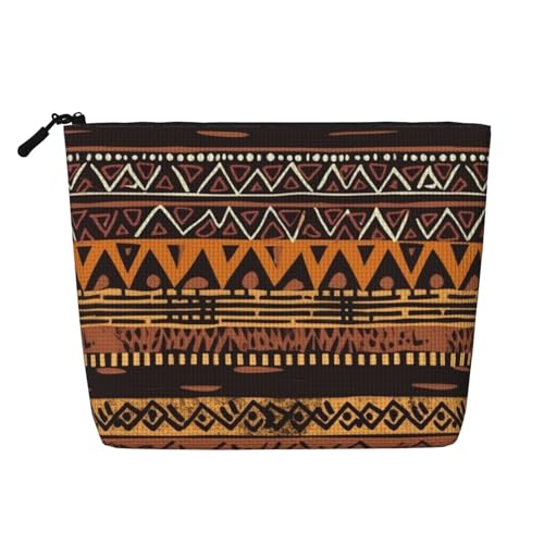 BSCKKDMN Afrikanischer Schlammstoff, Tribal-Make-up-Tasche für Damen, wasserdicht, Leinen, Reise-Kosmetiktasche, leichter Reißverschluss, Reise-Kulturbeutel, Organizer, Make-up-Pinsel BSCKKDMN Afrikanischer Schlammstoff, Tribal-Make-up-Tasche für Damen, wasserdicht, Leinen, Reise-Kosmetiktasche, leichter Reißverschluss, Reise-Kulturbeutel, Organizer, Make-up-Pinsel von BSCKKDMN