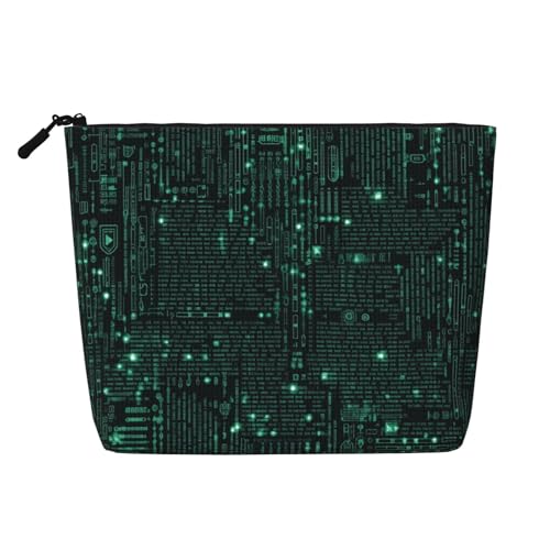 BSCKKDMN Hacker Make-up-Tasche für Damen, wasserdicht, Leinen, Reise-Kosmetiktasche, leichter Reißverschluss, Reise-Kulturbeutel, Organizer, Make-up-Pinsel, Aufbewahrungstasche BSCKKDMN Hacker Make-up-Tasche für Damen, wasserdicht, Leinen, Reise-Kosmetiktasche, leichter Reißverschluss, Reise-Kulturbeutel, Organizer, Make-up-Pinsel, Aufbewahrungstasche von BSCKKDMN