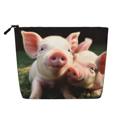 BSCKKDMN Lächelnde Make-up-Tasche für Damen, wasserdicht, Leinen, Reise-Kosmetiktasche, leichter Reißverschluss, Reise-Kulturbeutel, Organizer, Make-up-Pinsel, Aufbewahrungstasche BSCKKDMN Lächelnde Make-up-Tasche für Damen, wasserdicht, Leinen, Reise-Kosmetiktasche, leichter Reißverschluss, Reise-Kulturbeutel, Organizer, Make-up-Pinsel, Aufbewahrungstasche von BSCKKDMN