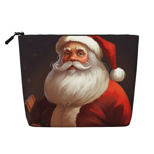 BSCKKDMN Make-up-Tasche für Damen, wasserdicht, Leinen, Reise-Kosmetiktasche, leicht, Reißverschluss, Reise-Kulturbeutel, Organizer, Make-up-Pinsel, Aufbewahrungstasche von BSCKKDMN