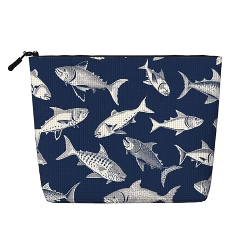 BSCKKDMN Make-up-Tasche für Damen, wasserdicht, Leinen, Reise-Kosmetiktasche, leicht, Reißverschluss, Reise-Kulturbeutel, Organizer, Make-up-Pinsel, Aufbewahrungstasche von BSCKKDMN