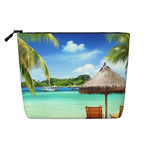 BSCKKDMN Make-up-Tasche für Damen, wasserdicht, Leinen, Reise-Kosmetiktasche, leichter Reißverschluss, Reise-Kulturbeutel, Organizer, Make-up-Pinsel, Aufbewahrungstasche BSCKKDMN Make-up-Tasche für Damen, wasserdicht, Leinen, Reise-Kosmetiktasche, leichter Reißverschluss, Reise-Kulturbeutel, Organizer, Make-up-Pinsel, Aufbewahrungstasche von BSCKKDMN