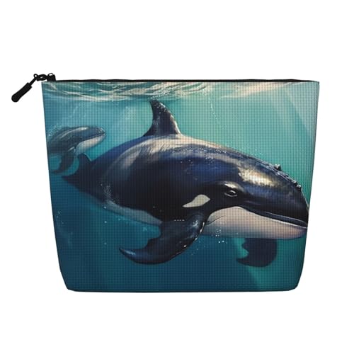 BSCKKDMN Make-up-Tasche für Damen, wasserdicht, Leinen, Reise-Kosmetiktasche, leichter Reißverschluss, Reise-Kulturbeutel, Organizer, Make-up-Pinsel, Aufbewahrungstasche BSCKKDMN Make-up-Tasche für Damen, wasserdicht, Leinen, Reise-Kosmetiktasche, leichter Reißverschluss, Reise-Kulturbeutel, Organizer, Make-up-Pinsel, Aufbewahrungstasche von BSCKKDMN