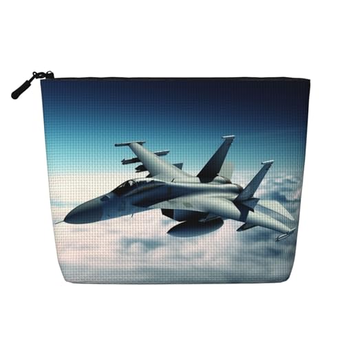 BSCKKDMN Make-up-Tasche für Damen, wasserdicht, Leinen, leicht, Reißverschluss, Reise-Kulturbeutel, Organizer, Make-up-Pinsel, Aufbewahrungstasche von BSCKKDMN