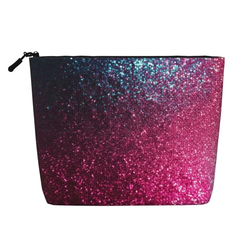 BSCKKDMN Make-up-Tasche mit Farbverlauf, Pailletten, glitzernd, wasserdicht, Leinen, Reise-Kosmetiktasche, leichter Reißverschluss, Reise-Kulturbeutel, Organizer, Make-up-Pinsel, Aufbewahrungstasche BSCKKDMN Make-up-Tasche mit Farbverlauf, Pailletten, glitzernd, wasserdicht, Leinen, Reise-Kosmetiktasche, leichter Reißverschluss, Reise-Kulturbeutel, Organizer, Make-up-Pinsel, Aufbewahrungstasche von BSCKKDMN