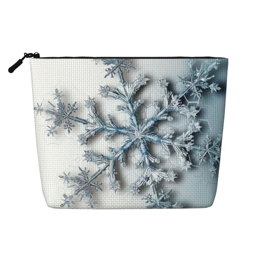 BSCKKDMN Transparente Make-up-Tasche mit Schneeflocken-Motiv, wasserdicht, Leinen, Reise-Kosmetiktasche, leichter Reißverschluss, Reise-Kulturbeutel, Organizer, Make-up-Pinsel, Aufbewahrungstasche BSCKKDMN Transparente Make-up-Tasche mit Schneeflocken-Motiv, wasserdicht, Leinen, Reise-Kosmetiktasche, leichter Reißverschluss, Reise-Kulturbeutel, Organizer, Make-up-Pinsel, Aufbewahrungstasche von BSCKKDMN