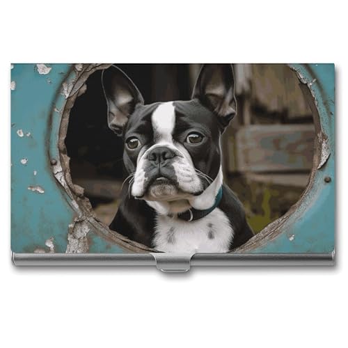 BSCKKDMN Visitenkartenetui Slim Portable Metall Visitenkartenetui Boston Terrier Pocket Name Card Holder Wallet für Männer Frauen Büro Reisen BSCKKDMN Visitenkartenetui Slim Portable Metall Visitenkartenetui Boston Terrier Pocket Name Card Holder Wallet für Männer Frauen Büro Reisen von BSCKKDMN