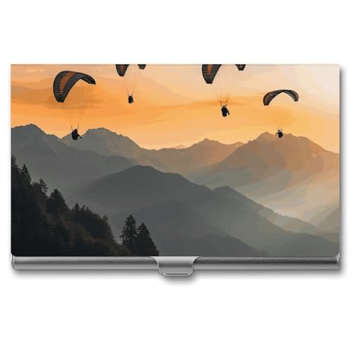 BSCKKDMN Visitenkartenhalter, schlank, tragbar, Metall, Visitenkartenetui, Fallschirmfach, Namenskartenhalter, Brieftasche für Männer und Frauen, Büro, Reisen BSCKKDMN Visitenkartenhalter, schlank, tragbar, Metall, Visitenkartenetui, Fallschirmfach, Namenskartenhalter, Brieftasche für Männer und Frauen, Büro, Reisen von BSCKKDMN