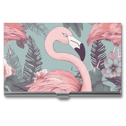 BSCKKDMN Visitenkartenhalter, schlank, tragbar, Metall, Visitenkartenetui, Flamingo, Tasche, Namenskartenhalter, Brieftasche für Männer und Frauen, Büro, Reisen BSCKKDMN Visitenkartenhalter, schlank, tragbar, Metall, Visitenkartenetui, Flamingo, Tasche, Namenskartenhalter, Brieftasche für Männer und Frauen, Büro, Reisen von BSCKKDMN