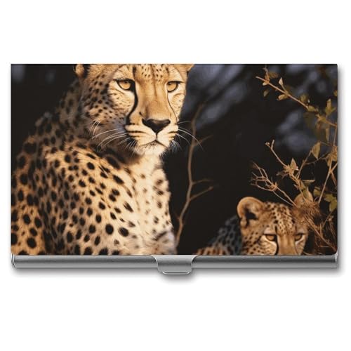 BSCKKDMN Visitenkartenhalter, schlank, tragbar, Metall, Visitenkartenetui, Wildtier-Leopardenmuster, Tasche, Namenskartenhalter, Geldbörse für Männer und Frauen, Büro, Reisen BSCKKDMN Visitenkartenhalter, schlank, tragbar, Metall, Visitenkartenetui, Wildtier-Leopardenmuster, Tasche, Namenskartenhalter, Geldbörse für Männer und Frauen, Büro, Reisen von BSCKKDMN