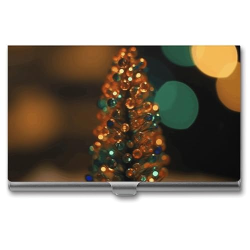 BSCKKDMN Visitenkartenhalter, schlank, tragbar, Metall, Visitenkartenetui, kleiner Baumtasche, Namenskartenhalter, Geldbörse für Männer und Frauen, Büro, Reisen von BSCKKDMN