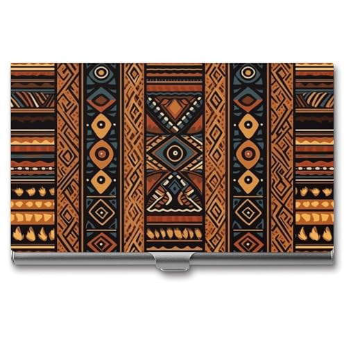 BSCKKDMN Visitenkartenhalter, schlank, tragbar, Metall, traditionelles afrikanisches Design, Muster, Tasche, Namenskartenhalter, Brieftasche für Männer und Frauen, Büro, Reisen BSCKKDMN Visitenkartenhalter, schlank, tragbar, Metall, traditionelles afrikanisches Design, Muster, Tasche, Namenskartenhalter, Brieftasche für Männer und Frauen, Büro, Reisen von BSCKKDMN