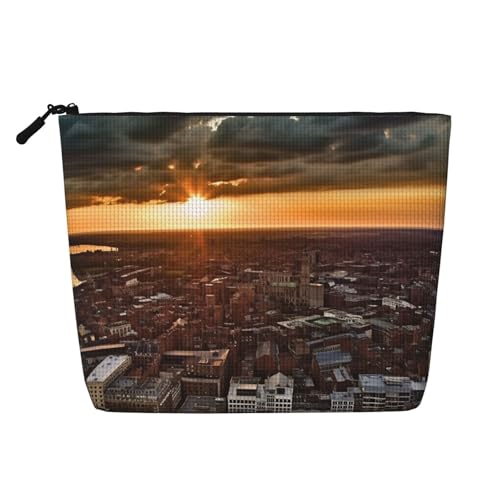 BSCKKDMN York City Kosmetiktasche für Damen, wasserdicht, Leinen, Reise-Kosmetiktasche, leichter Reißverschluss, Reise-Kulturbeutel, Organizer, Make-up-Pinsel, Aufbewahrungstasche BSCKKDMN York City Kosmetiktasche für Damen, wasserdicht, Leinen, Reise-Kosmetiktasche, leichter Reißverschluss, Reise-Kulturbeutel, Organizer, Make-up-Pinsel, Aufbewahrungstasche von BSCKKDMN