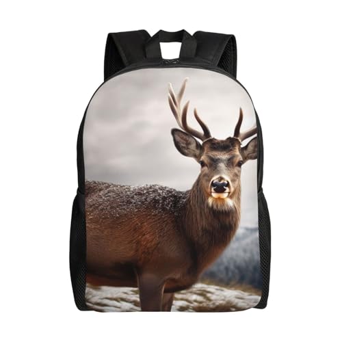 Reise-Laptop-Rucksack für Damen und Herren, wasserdicht, leicht, niedlich, Wildtiere, Hirsch, lässiger Tagesrucksack Reise-Laptop-Rucksack für Damen und Herren, wasserdicht, leicht, niedlich, Wildtiere, Hirsch, lässiger Tagesrucksack von BSCKKDMN
