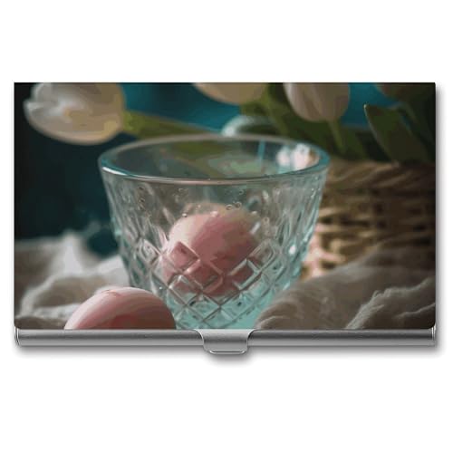 Visitenkartenhalter, schlank, tragbar, Metall, Visitenkartenetui, Eier in Tassentasche, Namenskartenhalter, Geldbörse für Männer und Frauen, Büro, Reisen von BSCKKDMN