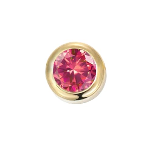 BSGUZ Edelstahl-Charm-Strass-Halskettenanhänger, modisch, 12 Farben, Geburtsstein, für Schmuckherstellung, Damen, DIY-Zubehör, Juli, Rose, Splitterfarbe BSGUZ Edelstahl-Charm-Strass-Halskettenanhänger, modisch, 12 Farben, Geburtsstein, für Schmuckherstellung, Damen, DIY-Zubehör, Juli, Rose, Splitterfarbe von BSGUZ