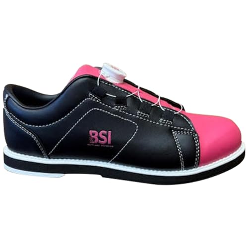 BSI Revival Dial Shoe für Damen, leichte Bowlingschuhe mit verbessertem Komfort und Unterstützung, Schwarz/Rosa, pink/schwarz, 36 EU von BSI BOWLER'S SUPERIOR INVENTORY, INC.