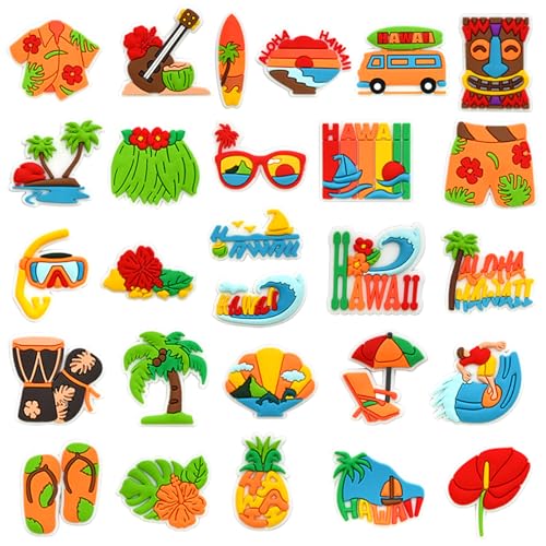 BSITSSS 27 Stück Schuh Charms für Crocs Anstecker, Sommer Hawaii Schuhschmuck für Clogs, Cartoon Pin für Crocs Charms Mädchen Frauen Jungen Männer Summer Beach Hawaii Aloha Party BSITSSS 27 Stück Schuh Charms für Crocs Anstecker, Sommer Hawaii Schuhschmuck für Clogs, Cartoon Pin für Crocs Charms Mädchen Frauen Jungen Männer Summer Beach Hawaii Aloha Party von BSITSSS