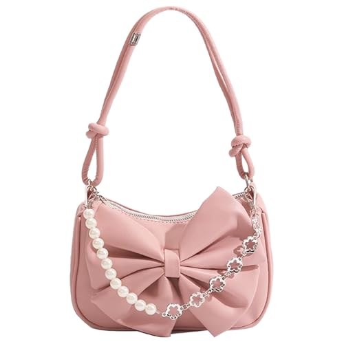 BSITSSS Handtasche Damen Klein Umhängetasche Damen, Rose Retro Achsel Tasche mit Reißverschluss, Y2K Shoulder Bag, Unterarmtasche Künstliches Leder Schultertasche für Frauen Dating Party Einkaufe von BSITSSS