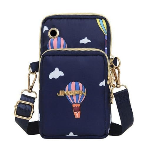 BSITSSS Klein Handytasche zum Umhängen, Handy Umhängetasche mit Mehreren Fächern, Multifunktionale Handytasche Damen, Moden Handyumhängetaschen Damen, Handy Portemonnaie für Tasche Reißverschlüsse von BSITSSS