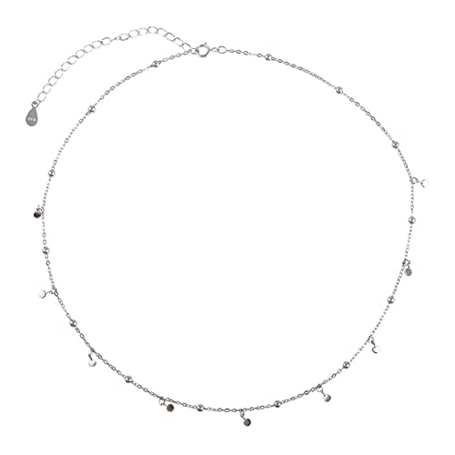 BSLVWG Minimalistisches Kugel-Halsband aus Halskette für Frauen, Teenager, Mädchen, Satelliten-Perlenkette, Schichtung, einfache Halsbänder, verstellbarer Charme, Modeschmuck, Geschenke, Geburtstag von BSLVWG