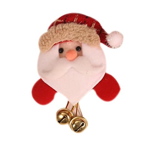 BSLVWG Weihnachten LED blinkende Brosche Pins Beleuchtete Brosche Weihnachtsbrosche Santa Elch Rentier Bär Weihnachtsbrosche Weihnachtsschmuck Kinder ﻿ (01) von BSLVWG