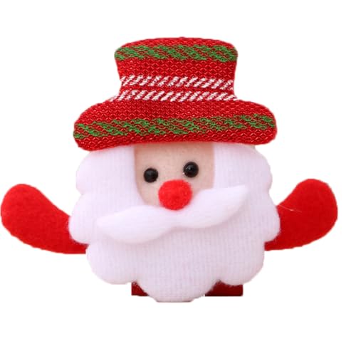 BSLVWG Weihnachten LED blinkende Brosche Pins Beleuchtete Brosche Weihnachtsbrosche Santa Elch Rentier Bär Weihnachtsbrosche Weihnachtsschmuck Kinder ﻿ (05) von BSLVWG