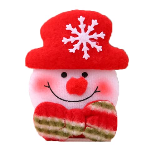 BSLVWG Weihnachten LED blinkende Brosche Pins Beleuchtete Brosche Weihnachtsbrosche Santa Elch Rentier Bär Weihnachtsbrosche Weihnachtsschmuck Kinder ﻿ (12) von BSLVWG