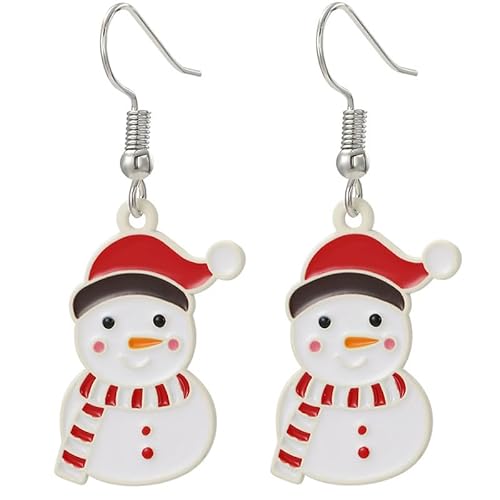 BSLVWG Weihnachtsohrringe Ohrstecker Weihnachtsohrringe für Frauen Weihnachtsohrringe für Frauen Drop Dangle Ohrringe Nette Ohrringe Weihnachtsschmuck Weihnachtsohrringe für Kinder Mädchen (07) von BSLVWG