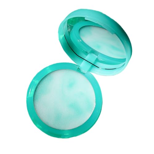Gelee gepresstes Setting Powder, Translucent Jelly Texture Oil Control Pressed Powder Face Makeup Matte Powder, Long Lasting Moisturizing Smooths Pores & Lines for All Skin Types (Green) von BSMKCL