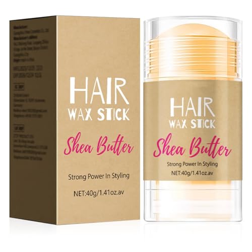 Haarwachsstift, Wachsstab für Haarstyling & Glättung von Frizz Pflegend verbessert Kontrolle und Styling Pomade Hair Edge Control Haarstyling Creme nicht fettend für Frauen & Männer 40.0 g von BSMKCL