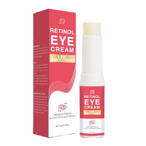 Retinol Augencreme für Augenringe und Schwellungen, Anti-Aging-Augencreme, Stick unter den Augen, spendet Feuchtigkeit und hebt die Augenhaut, reduziert Augenringe und Tränensäcke. Pflege für Frauen Retinol Augencreme für Augenringe und Schwellungen, Anti-Aging-Augencreme, Stick unter den Augen, spendet Feuchtigkeit und hebt die Augenhaut, reduziert Augenringe und Tränensäcke. Pflege für Frauen von BSMKCL