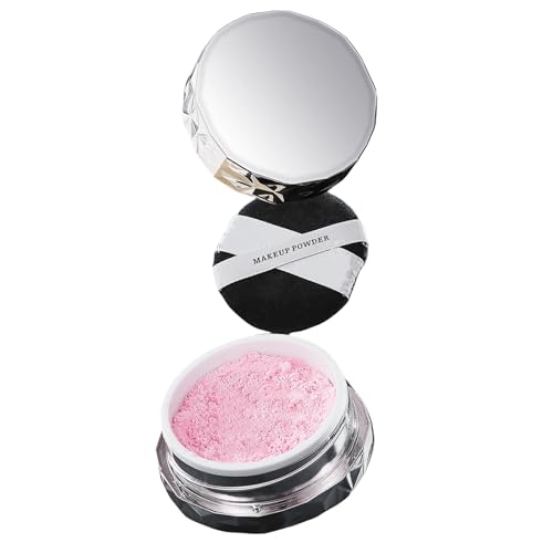 Rosa Setting Powder, Matte Loose Blurring Setting Powder Translucent Face Powder Makeup Oil Control Minimizes Pores and Fine Lines Lightweight Setting Finishing Powder for All Skin Tones von BSMKCL