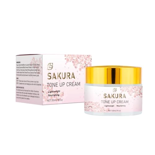Sakura Tone Up Cream Skin Refreshed & Revitalized, Lazy Brightening Cream Quick Makeup Cream Enhances Natural Luminosity, Pre-Make-up Skin Color Correcting Cream 30ml Sakura Tone Up Cream Skin Refreshed & Revitalized, Lazy Brightening Cream Quick Makeup Cream Enhances Natural Luminosity, Pre-Make-up Skin Color Correcting Cream 30ml von BSMKCL
