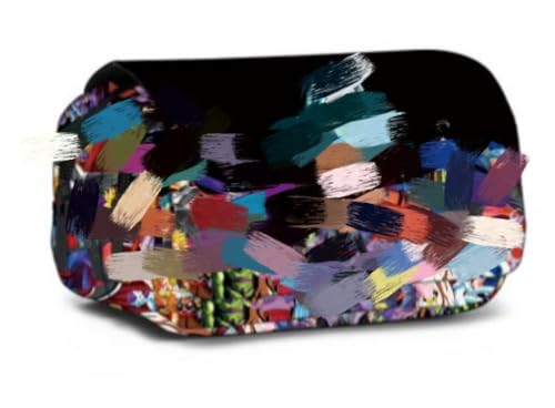 BSNRDX Anime Federmäppchen Doppelschichtige Große Kapazität Oxford Stoff Federmäppchen mit Doppeltem Reißverschluss 3D-Druck von Anime-Mustern Geschenke für Schreibwaren für Studenten von BSNRDX