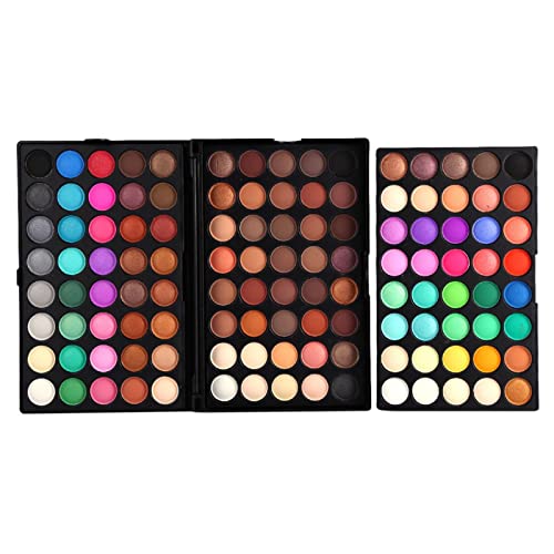 120 Farben Professionelle Schimmernde Matte Lidschatten-Palette Lidschatten-Palette Langlebige, Mischbare Make-up-Lidschatten-Kosmetik-Geschenkset von BSTCAR