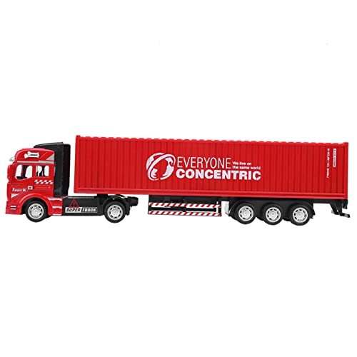 BSTCAR Container LKW Modell Spielzeug 1: 48 Legierung Auto Modell Spielzeug Pull Back Fahrzeuge Spielzeugautos,Simulation Autos Geschenke Mädchen (Container-LKW) von BSTCAR