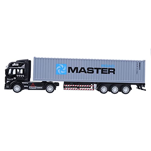BSTCAR Container LKW Modell Spielzeug 1: 48 Legierung Auto Modell Spielzeug Pull Back Fahrzeuge Spielzeugautos,Simulation Autos Geschenke Mädchen (Container-LKW) von BSTCAR