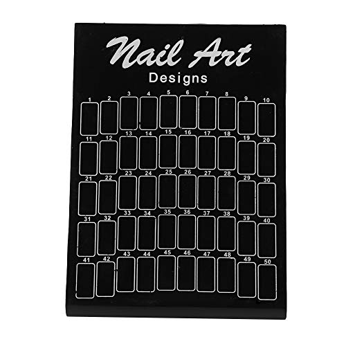 Nail Display Chart 50 Farben Nail Art Colour Chart Nailtips Display Board Nailtips Polish Gel Color Card For False Nails Tips Showing (Schwarz) von BSTCAR