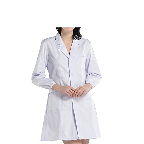 BSTT Damen Laborkittel Weiß Arbeitskleidung Uniformen Neue verbesserung Elastische Ärmel dünnes XXXL von BSTT